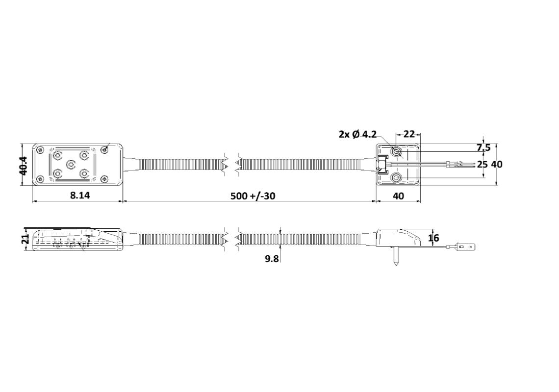 Luce da lettura a LED per illuminazione interna di autobus e pullman